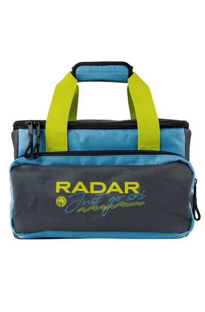 Radar Six Pack insulated nylon cooler bag with snack pouch
