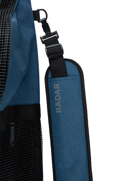 Radar padded water ski carrying bag with oversized binding compartment
