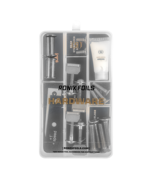 Ronix complete foil hardware kit with labeled case for Shift Mast