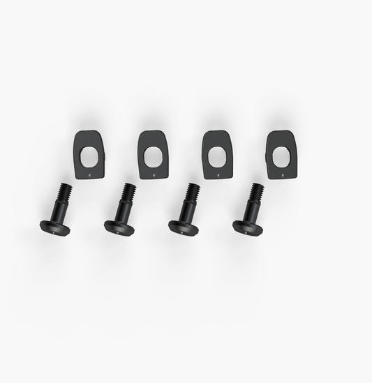 Ronix M6 wakeboard boot hardware set of four in black