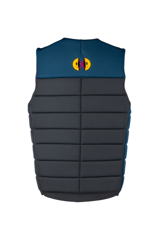 back of the Ronix Purple Haze Impact Vest 2026 Massi-endorsed wakeboard vest