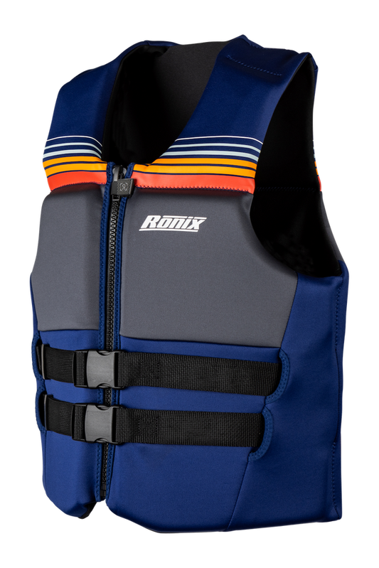 Front view of Ronix Realm 2027 Coast Guard Approved life jacket