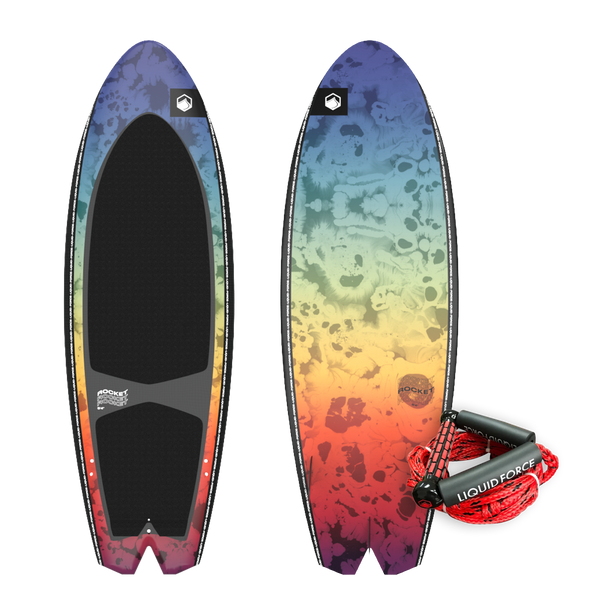 Liquid Force Rocket Wakesurf Board w/ Surf Rope 2025