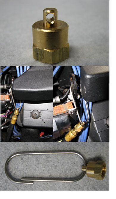 Engine Oil Pan Drain Hose Cap with Hanger Hook Hole