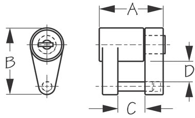 Sea-Dog Brass Two Piece Coupler Trailer Lock