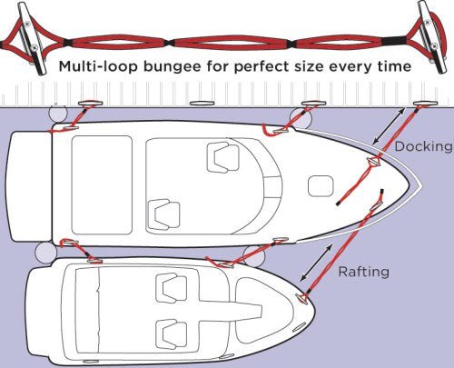 Dock Line Stretch N' Slide Adjustable Bungee line