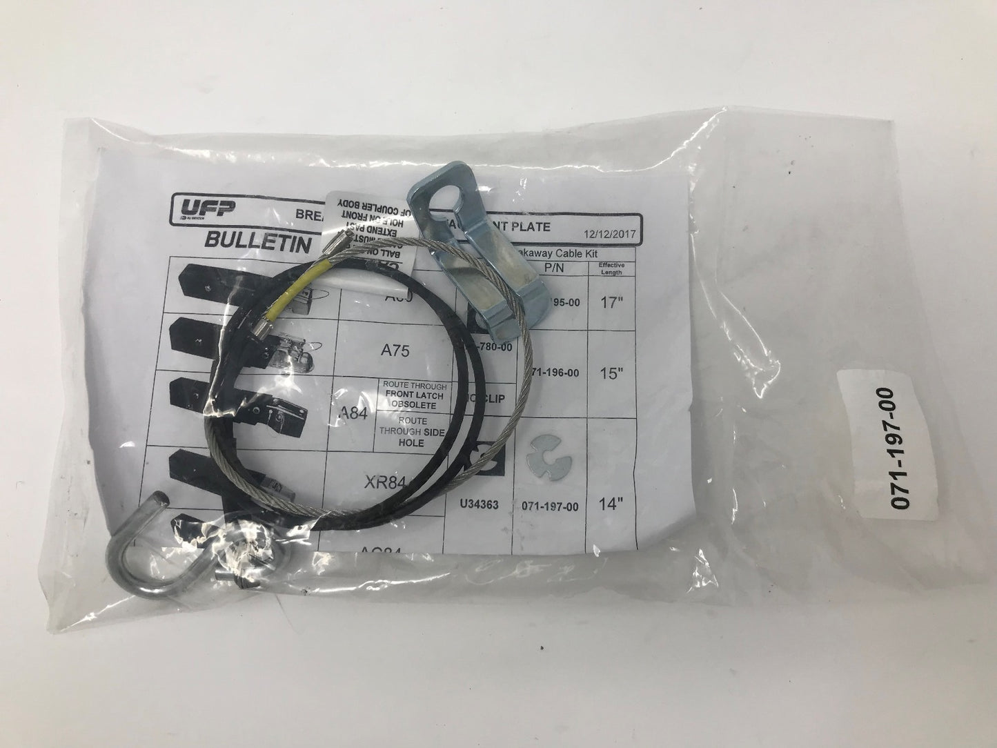 UFP Trailer Break Away Cable for XR-84 Actuators