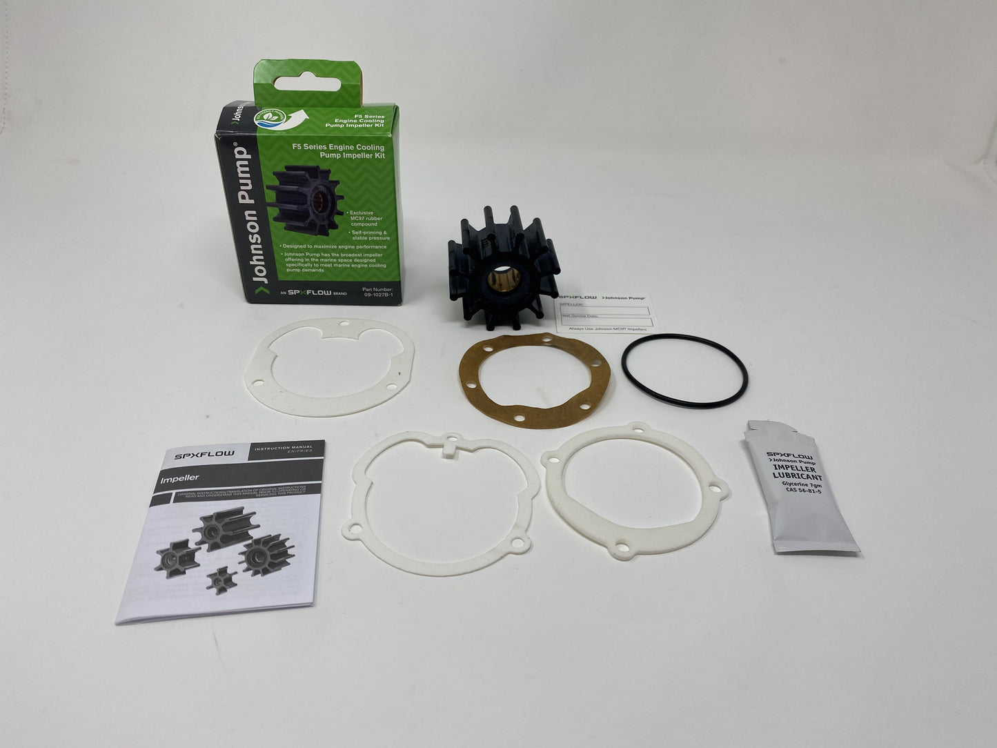 Johnson 09-1027B F5 Pump Neoprene Impeller Service Kit