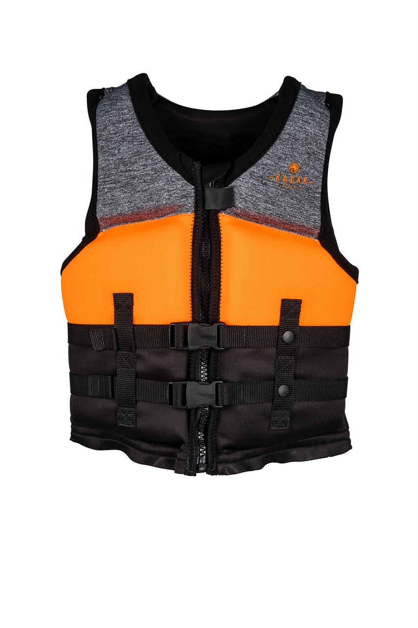 Radar TRA Boys CGA Life Vest Heather GryOrgBlk