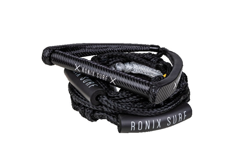 Ronix Spinner Carbon Syn. Surf Rope - 10" Handle w/ 30ft 9-Sect. Rope - Carbon