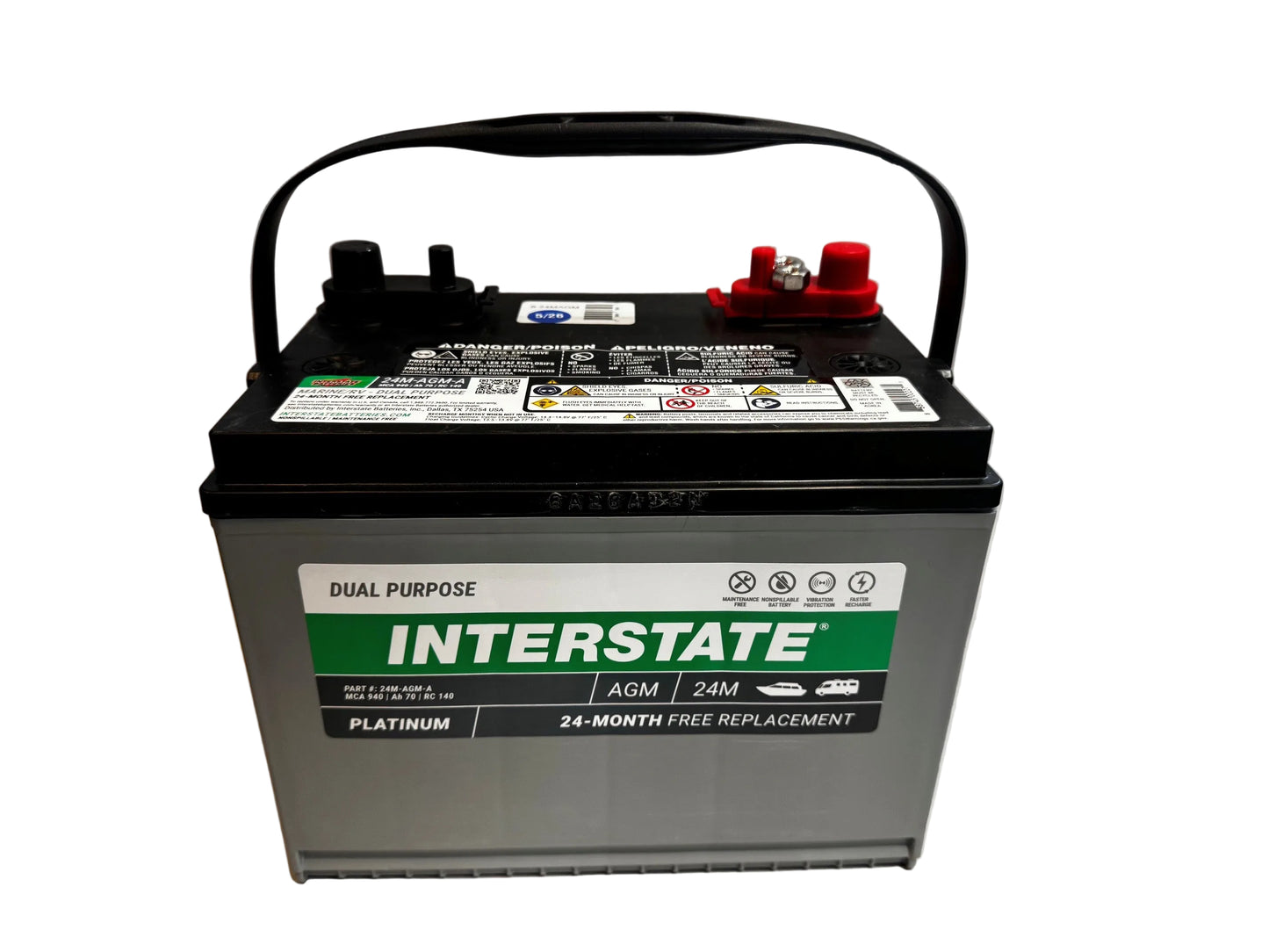 Interstate Battery 24M AGM Dual Purpose Marine RV