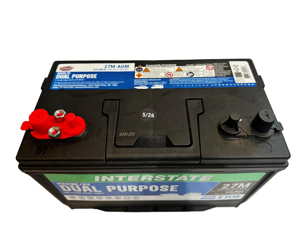 Interstate Battery 27M AGM Dual Purpose Marine RV