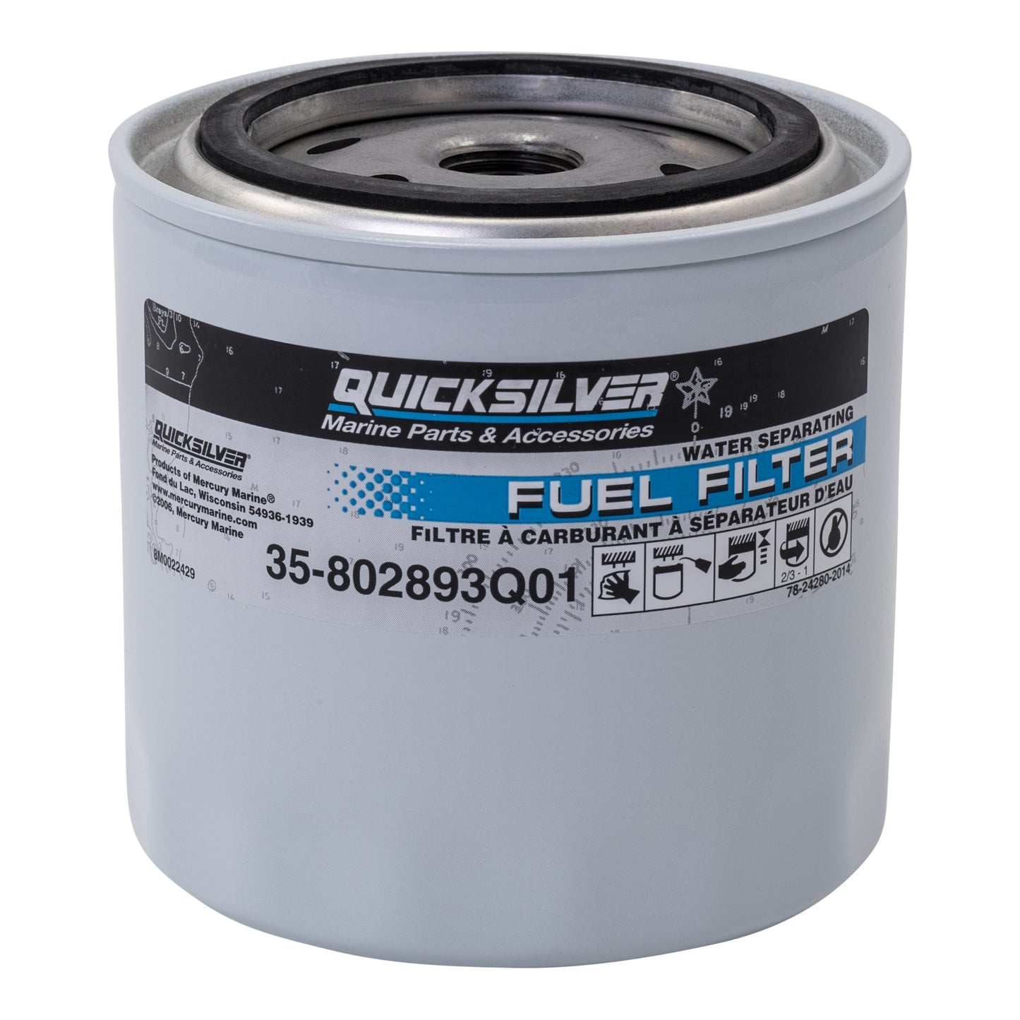 Quicksilver 802893Q01 Water Separating Fuel Filter