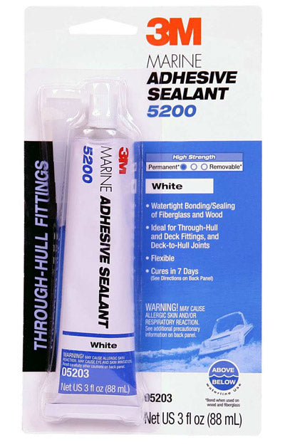 3M Marine Adhesive Sealant 5200 White 3 oz