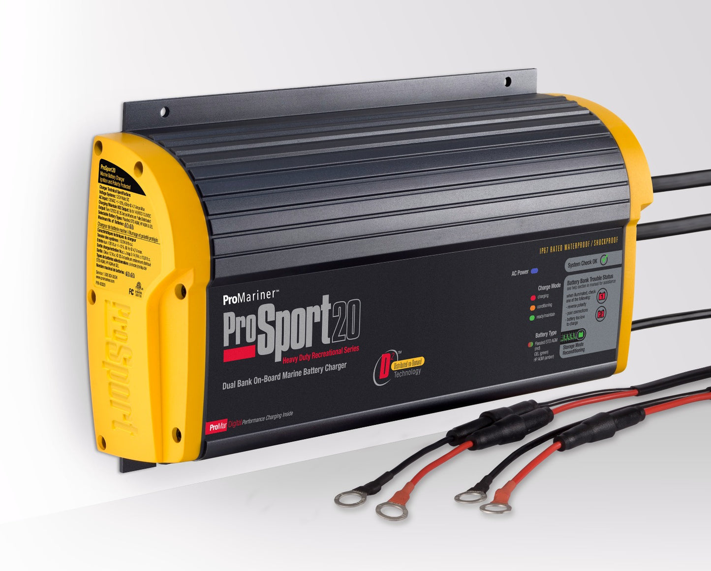 Promariner ProSport 20 Amp Gen3 On-Board Dual Bank Battery Charger