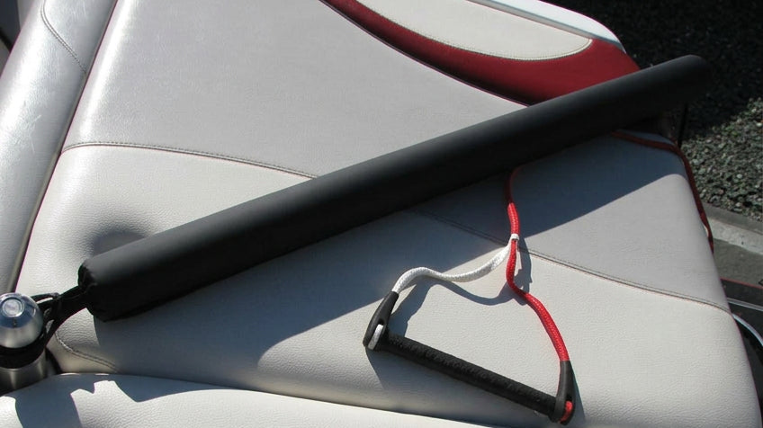 48-inch black wakeboard shock tube and boat rope protector