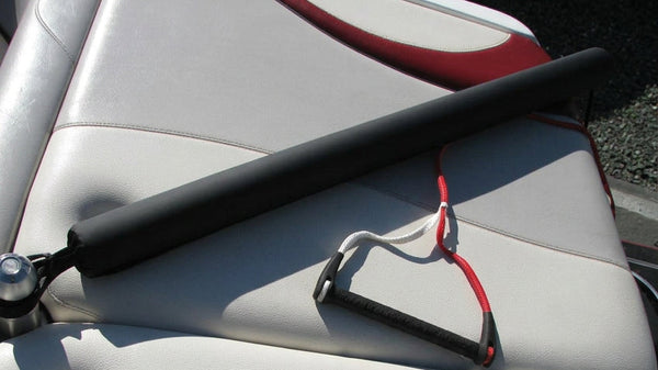 48-inch black wakeboard shock tube and boat rope protector