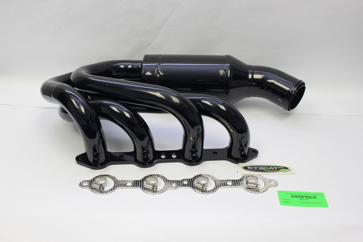 Indmar Exhaust Manifold Kit 6.0L Tube Style GM 6.0L Catalyst Port