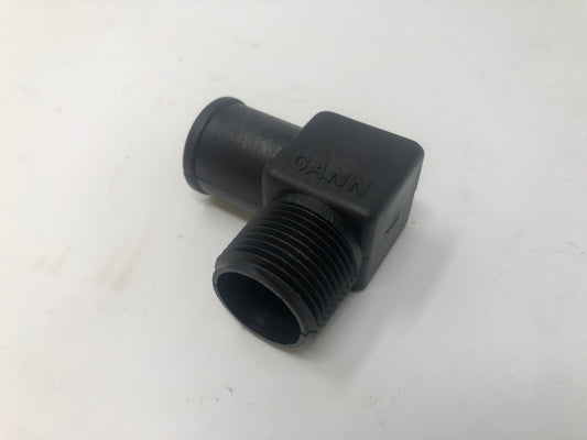 Indmar Exhaust Fitting Nylon Elbow 3/4" NPT x 1" Barb