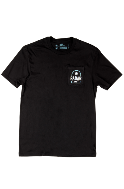 Radar Tee Branded Pocket Blk S 2023