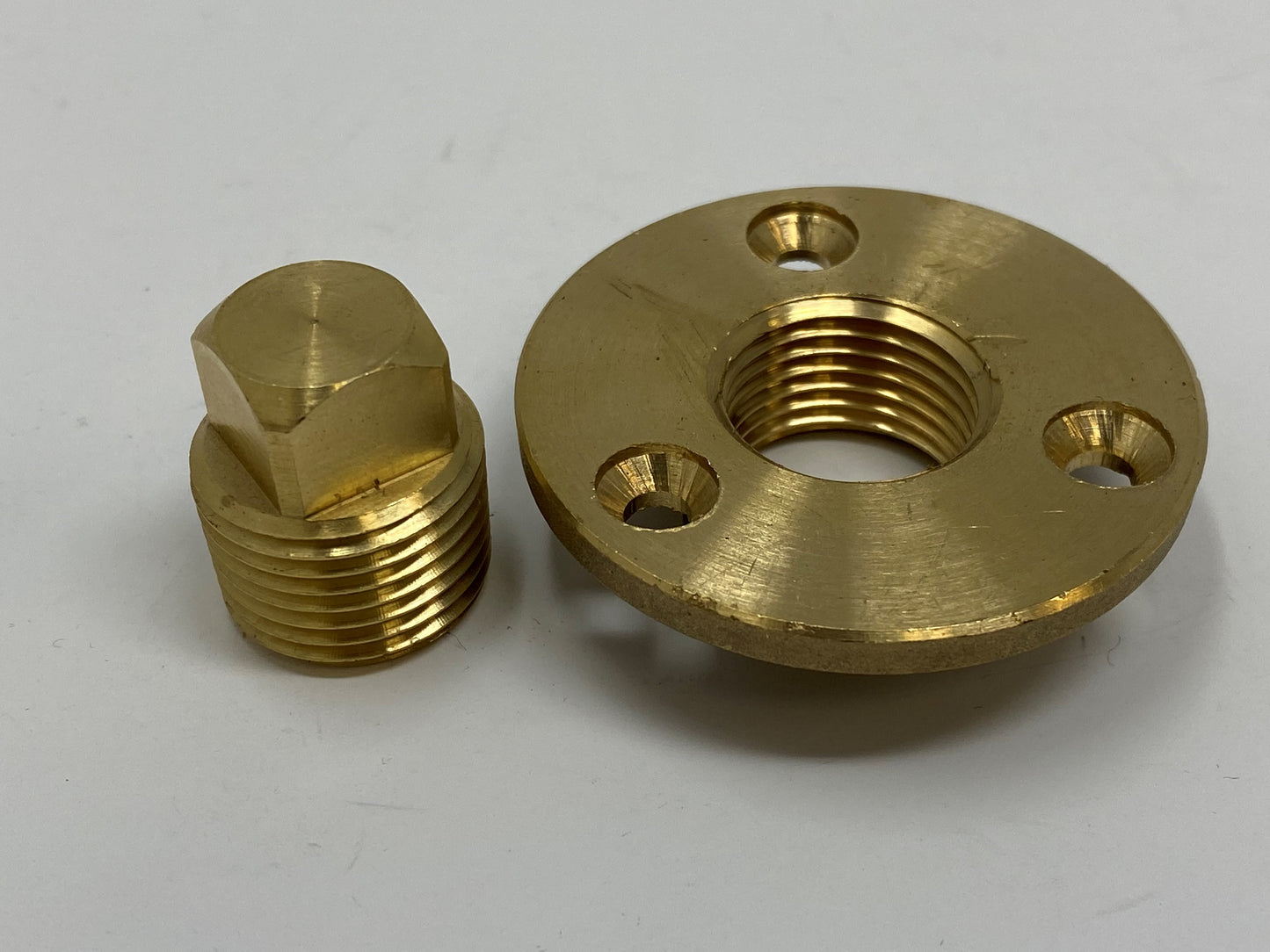 Hull Drain Plug Square Stern Plug with base 1/2" Brass