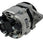 A used marine alternator with a silver aluminum housing, black pulley and belt cover, and a black label reading 'MAINE SAE J174'.