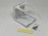 Flip Up Adjustable Cup Holder White