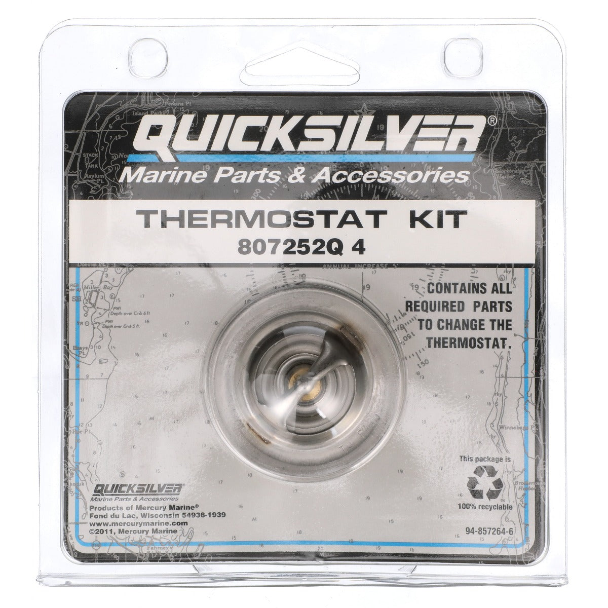 Thermostat Kit Quicksilver 807252Q 4 - 140 Degree Thermostat