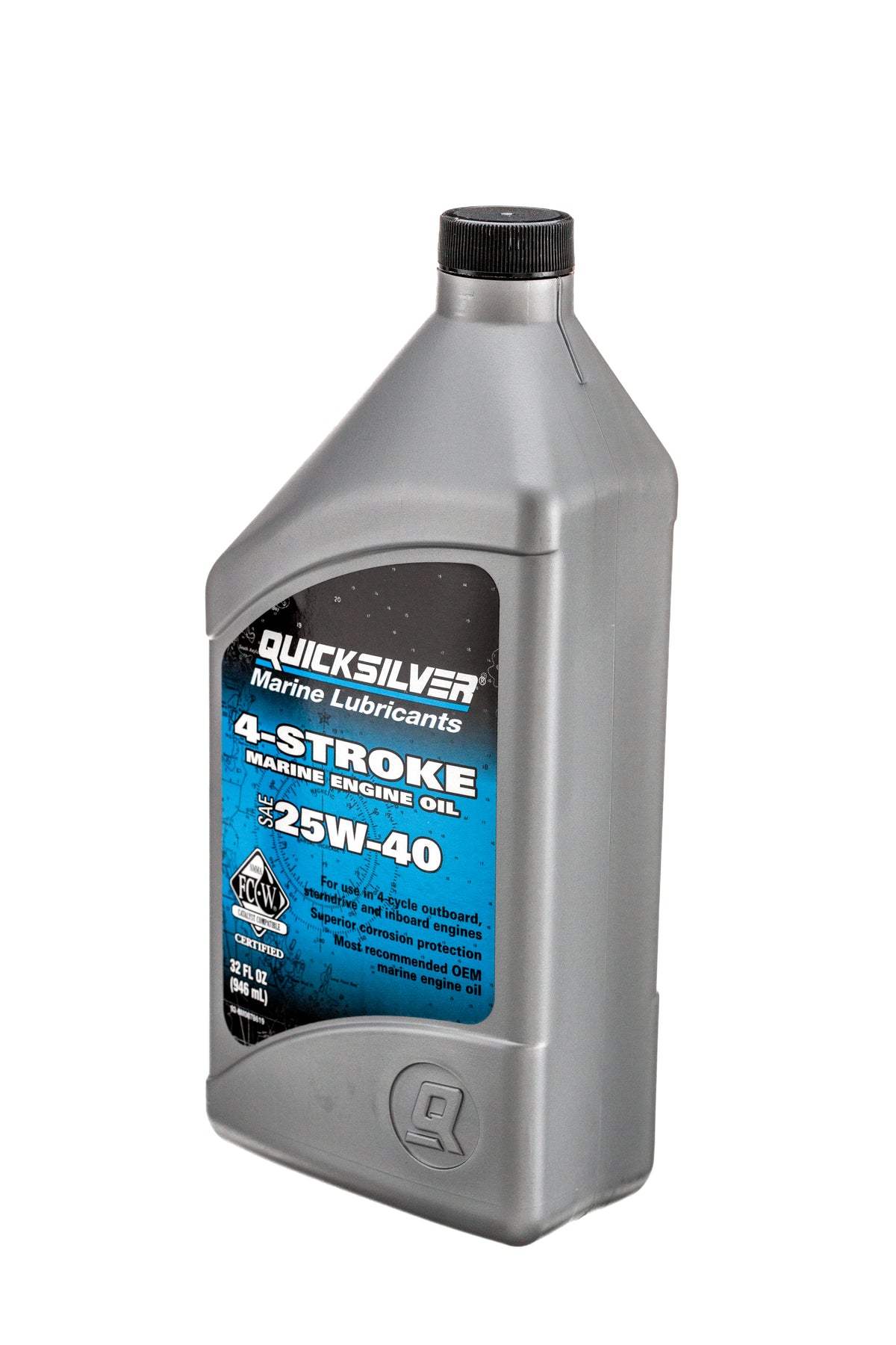 Quicksilver 25W-40 4-Stroke Marine Engine Oil - 8M0078619
