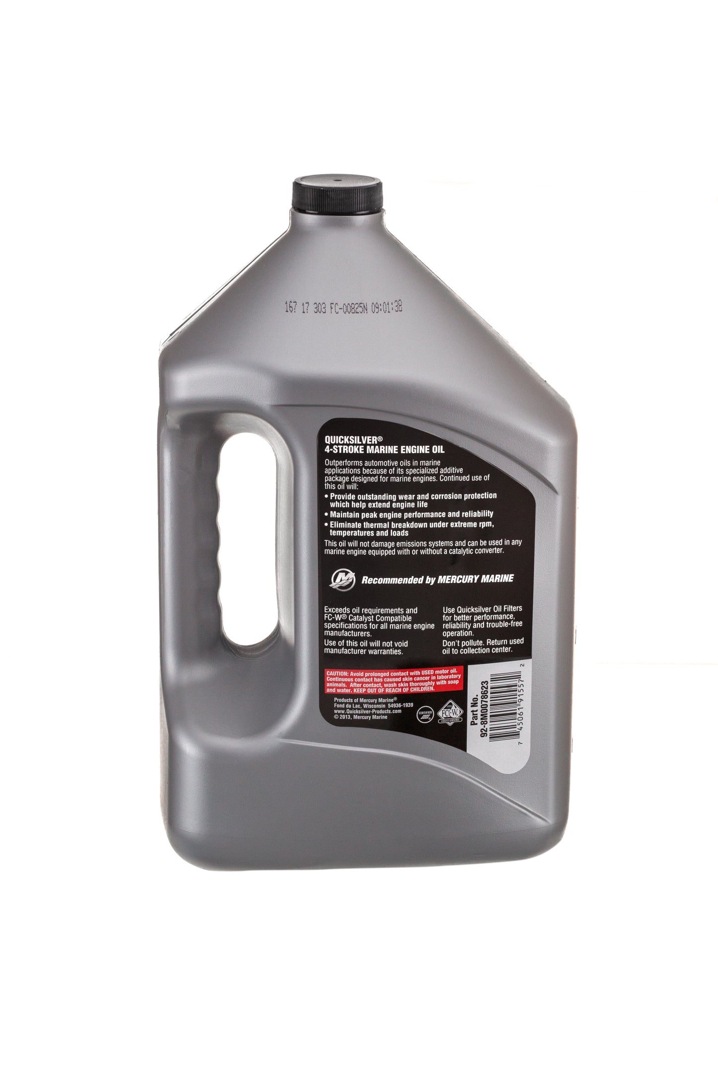 Quicksilver 25W-40 Synthetic Blend Marine  Engine Oil - Gallon