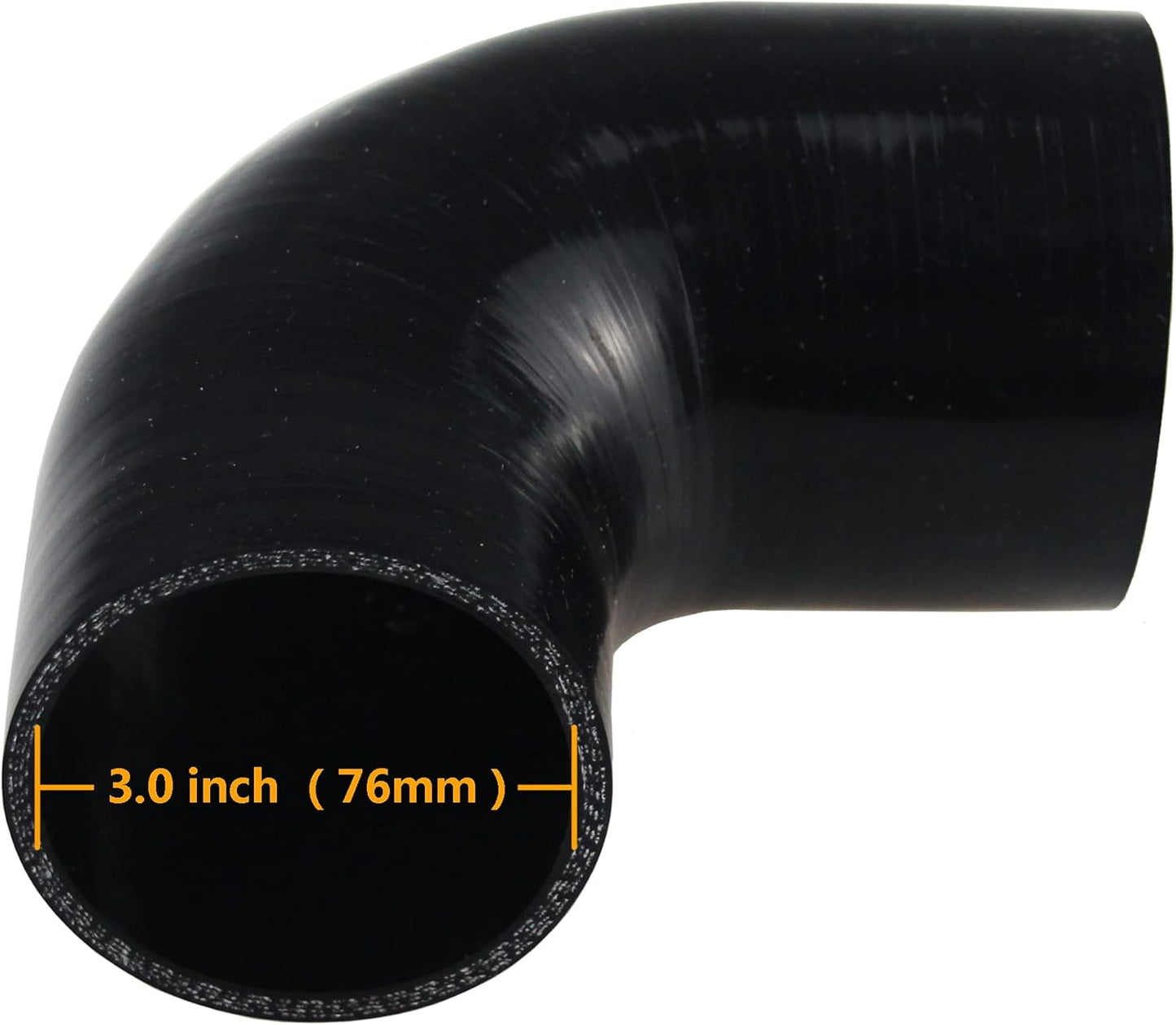 3.5" 90-Degree Exhaust Hose