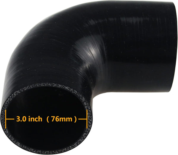 3.5" 90-Degree Exhaust Hose