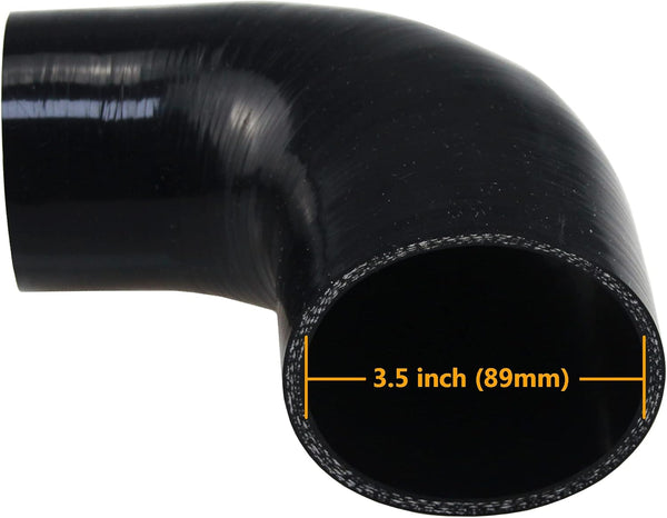 3.5" 90-Degree Exhaust Hose