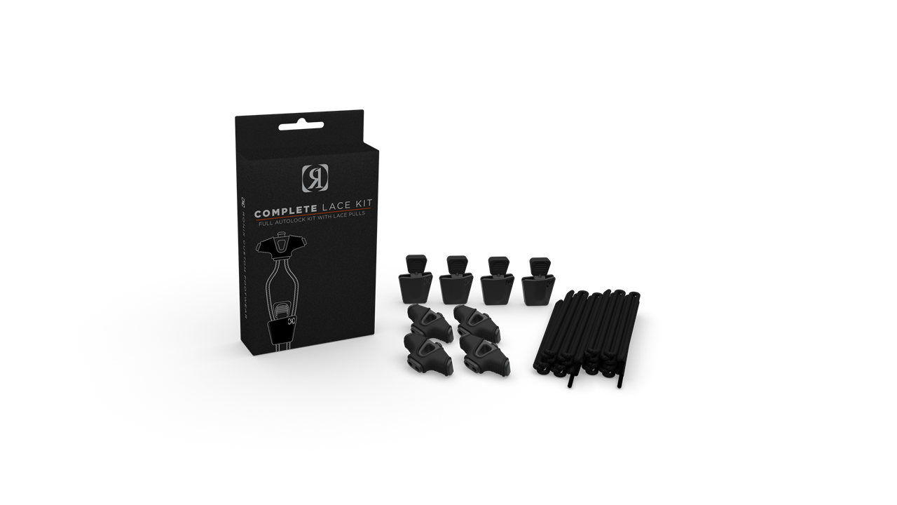 Ronix Hardware Ronix Complete Lace Kit Black (set of 4 Laces, 4 AutoLocks, 4 Pull Handles) Black 2023