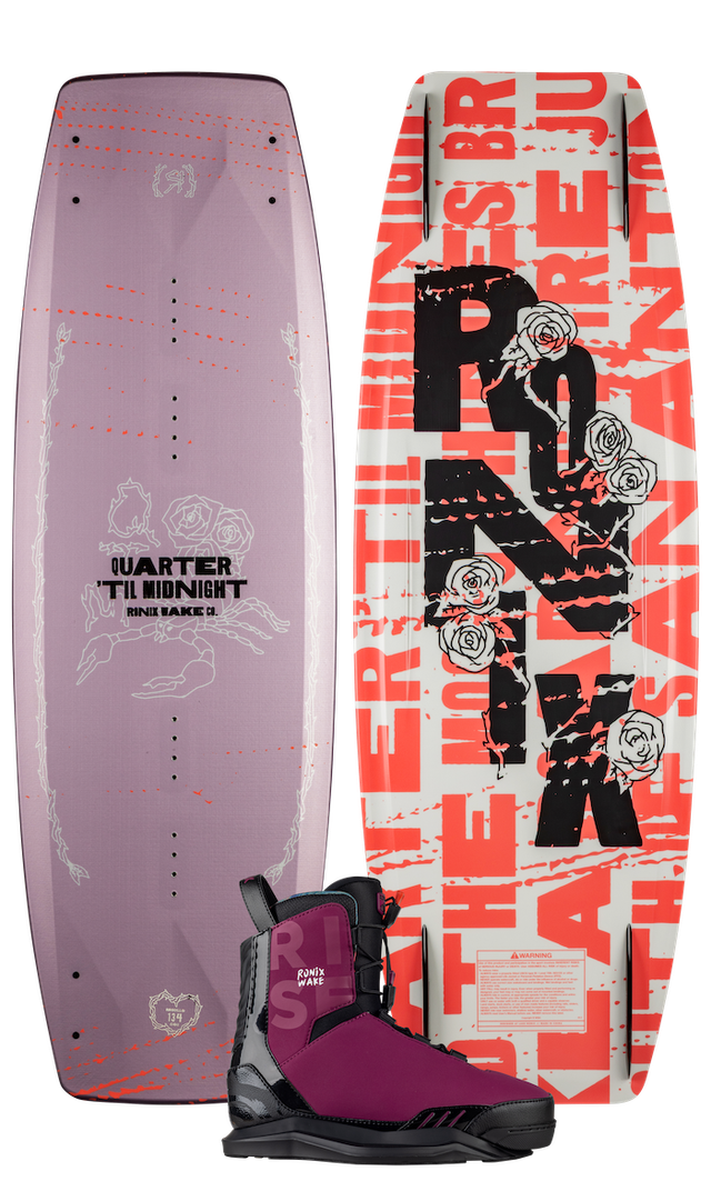 Ronix Quarter 'Til Midnight w/ Rise Women's Wakeboard Package 2026
