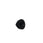 Black rubber bushing on a white background