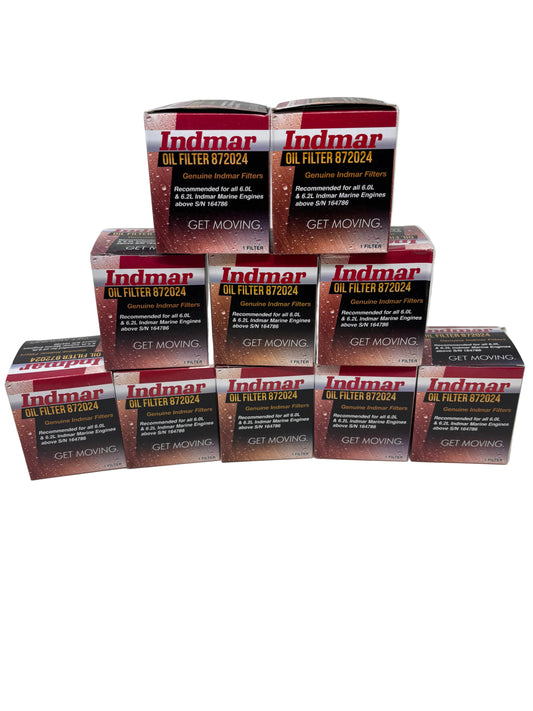 Indmar 872024 Oil Filter For L96 LSA and LS3 Engines - Pack - Buy 8 get 2 FREE