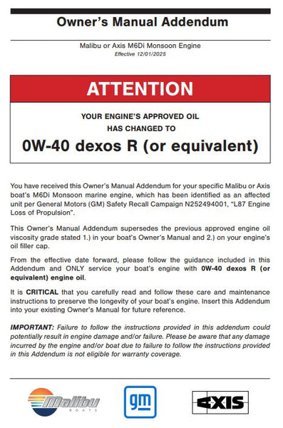 Malibu Oil 5W-30 Full Synthetic Quart