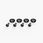 Ronix Baseless Boot Hardware M6 Set of 4 Black (2010-2018)