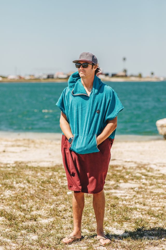 Ronix Change Poncho - Sea Blue/Maroon