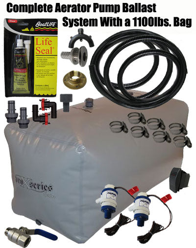 Aerator Pump Ballast System and Fly High 1100lbs Bag Kit