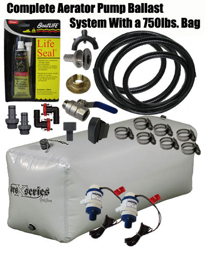 Aerator Pump Ballast System and Fly High 750lbs Bag Kit