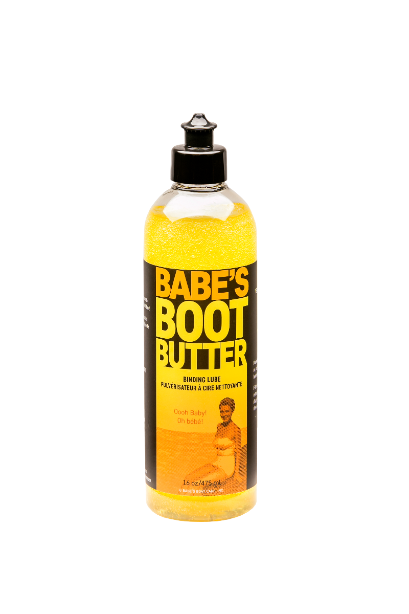 BABE'S Boot Butter kelp-based binding lubricant in a 16 oz bottle