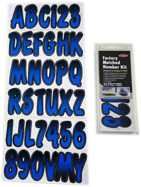 thumbnail image 2 of Stiffie Whipline WL45 Boat Decal Set – Purple & Black Registration Numbers For PWC/Sea-Doo 2 of 6