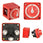 Blue Sea Systems 6007 red m-Series 4-position 300 amp marine battery selector switch