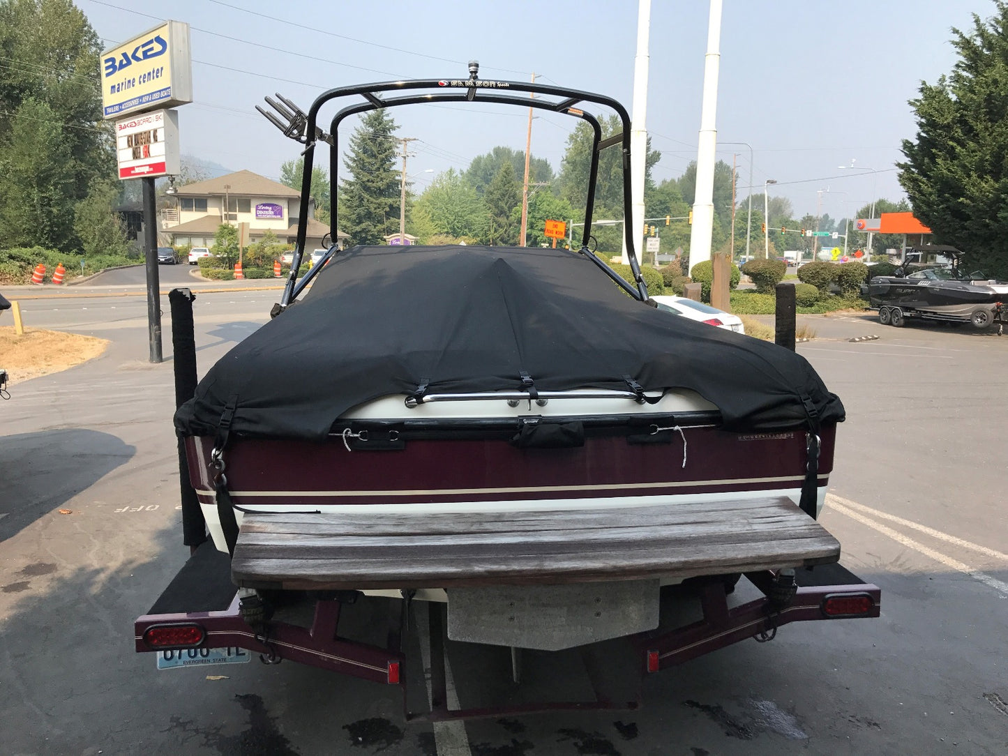 Bakes Custom Fitted Sunbrella Boat Cover for Malibu Boats