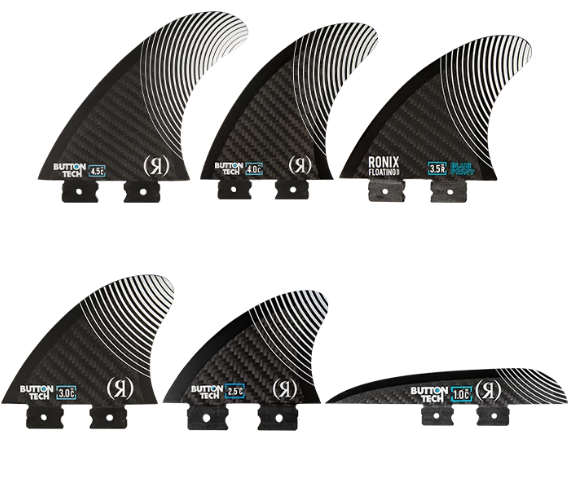 Ronix Floating Carbon Blueprint Button Fins - Center Options