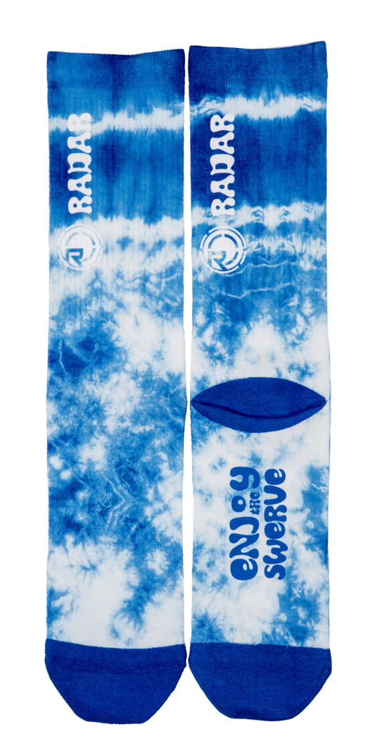 Radar Crew Socks Ocean Tie-Dye One Size 2023