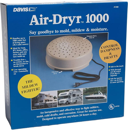 Davis Air-Dryr 1000 model 1458 electric marine dehumidifier for boat cabins