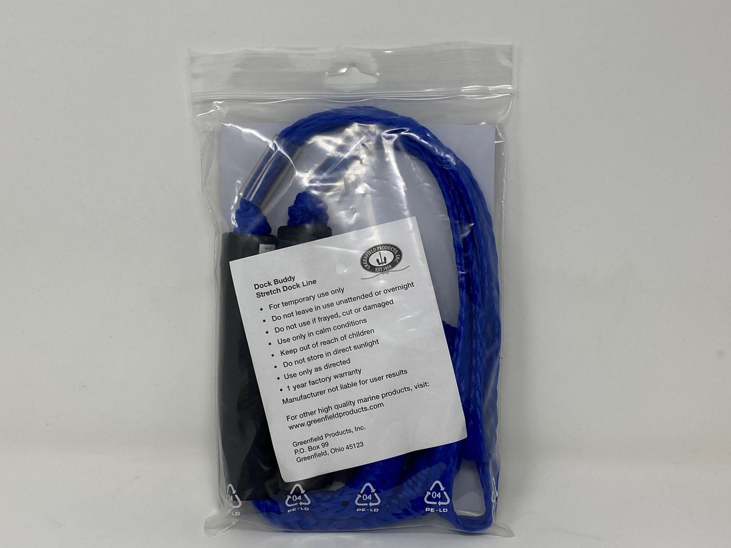 Dock Buddy Stretchable Quick Tie Dock Line Blue